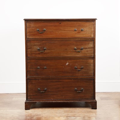 Lot 27 - Mahogany chest of drawers 19th Century, four...