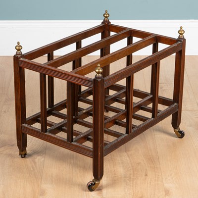 Lot 451 - A mahogany Canterbury
