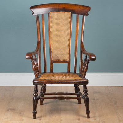 Lot 1171 - A Victorian ash, elm, and beech Windsor armchair