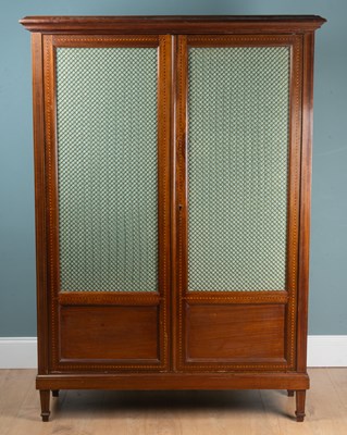 Lot 62 - A French walnut bibliothèque
