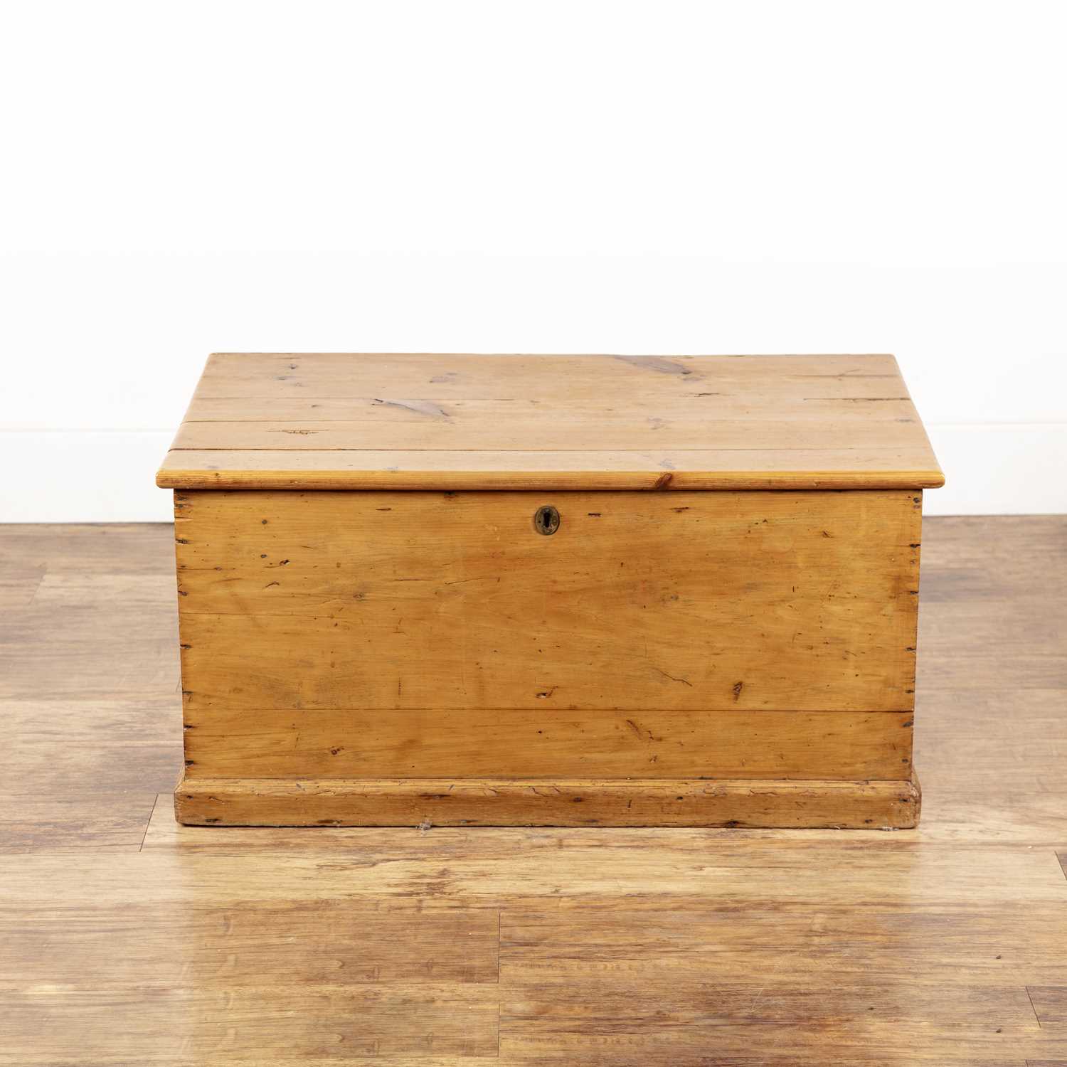 Lot 64 - Pine blanket box or coffer Early 20th Century,...