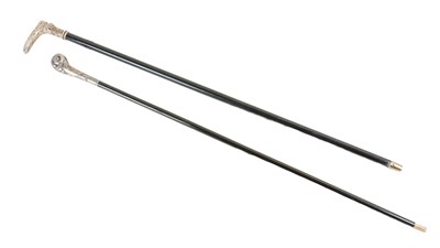 Lot 486 - Two walking canes