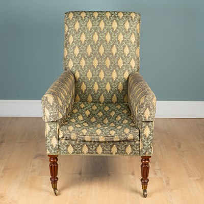 Lot 508 - A 19th century mahogany-framed armchair