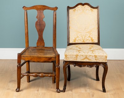 Lot 1348 - Two antique chairs