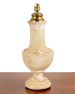 Lot 327 - A French baluster table lamp