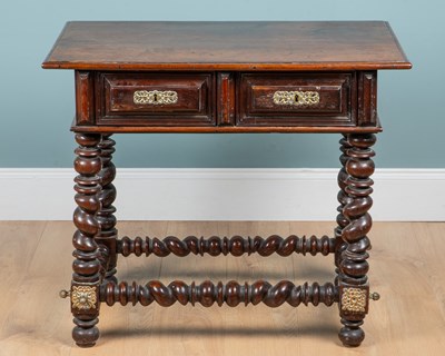 Lot 1221 - An 18th century Portuguese rosewood side table