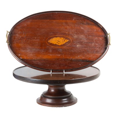 Lot 366 - Two items of mahogany tabletop furniture