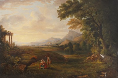 Lot 239 - Follower of Richard Wilson (1713-1782) Figures...