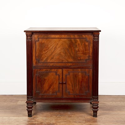 Lot 37 - Mahogany converted cupboard 19th Century with...