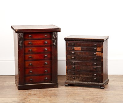 Lot 9 - Two table top cabinets 19th Century, one...