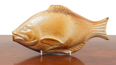 Lot 1026 - A large salt-glazed gin flask