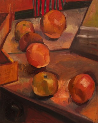 Lot 378 - Betty Blandino (1927-2011) Still life of fruit...