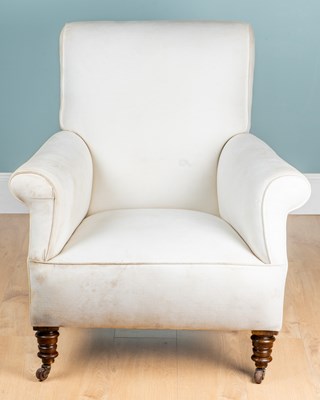 Lot 540 - A late 19th/early 20th century Howard-style armchair