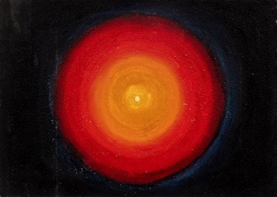 Lot 382 - Betty Blandino (1927-2011) Abstract circles...