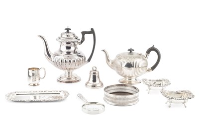 Lot 742 - A collection of assorted silver plated items,...