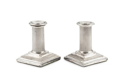 Lot 746 - A pair of late Victorian silver dwarf...