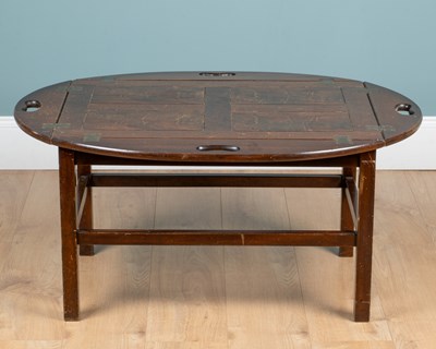 Lot 175 - An early 20th century mahogany butler's tray