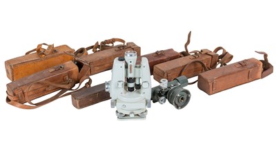 Lot 87 - A group of various surveying instruments