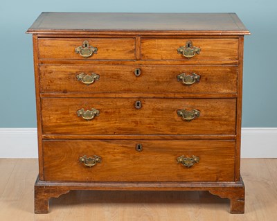 Lot 1381 - A George III mahogany chest of drawers