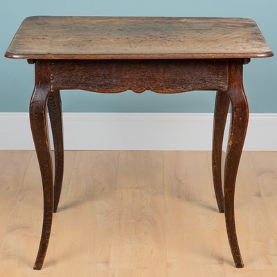 Lot 1056 - A 19th century French oak occasional table