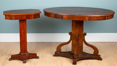 Lot 484 - Two items of 19th century Russian mahogany furniture