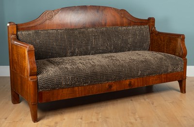 Lot 552 - A 19th century Russian Empire mahogany settee
