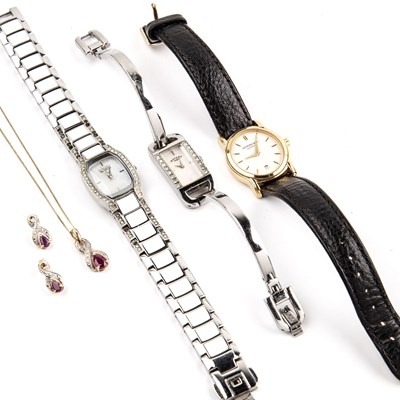 Lot 355 - Collection of jewellery and watches Comprising:...