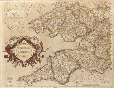 Lot 24 - Gerard Mercator 'Cornubia, Devonia, Somersetus,...