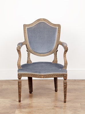 Lot 42 - Italian armchair 18th Century style, with...