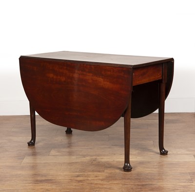 Lot 68 - Mahogany drop-leaf table Late 18th Century,...