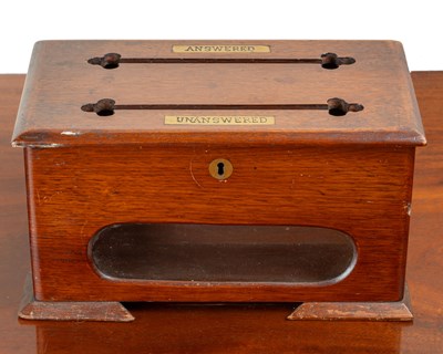 Lot 372 - A Country House mahogany letter box