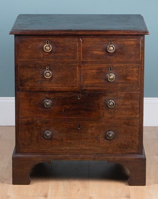 Lot 373 - A Georgian commode converted to a drinks cabinet