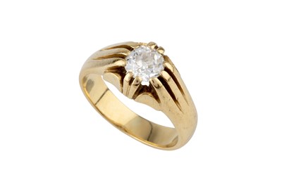 Lot 45 - A diamond single stone ring, the...