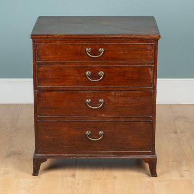 Lot 439 - A drinks cabinet converted from a 19th century mahogany chest commode