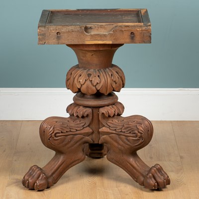 Lot 1359 - A Regency walnut table base