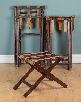 Lot 1230 - A collection of eight butler's tray stands