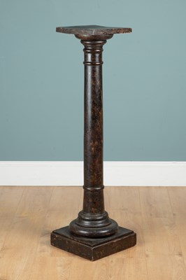 Lot 1088 - A painted pine torchère or sculpture plinth
