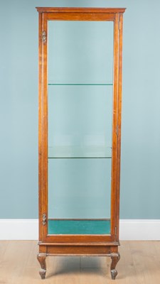Lot 1337 - An Edwardian mahogany-framed square-section display cabinet