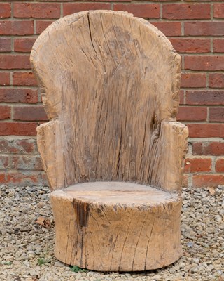 Lot 1050 - A rustic child's chair