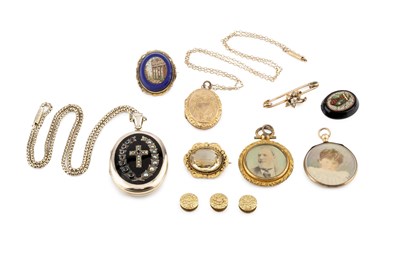 Lot 57 - A collection of antique and later jewellery,...