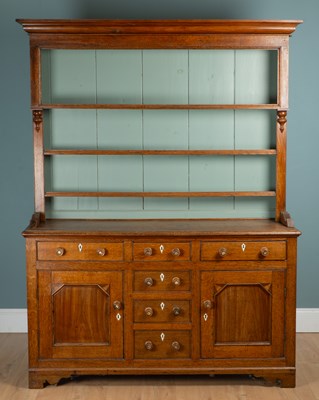 Lot 1020 - A 19th century oak dresser