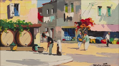 Lot 498 - D'Oyly John (1906-1993) Wine Market, Valauris,...