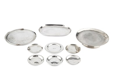 Lot 724 - A silver low tazza, of plain, slightly dished...