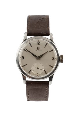 Lot 314 - A stainless steel cased wristwatch by Omega,...