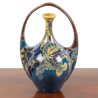 Lot 1102 - An early 20th century Rozenburg Den Haag amphora-type vase