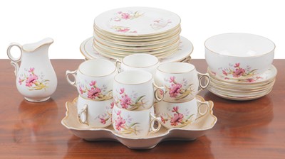 Lot 412 - A Collingwood part tea service, and a group of Limoges dessert plates and dishes