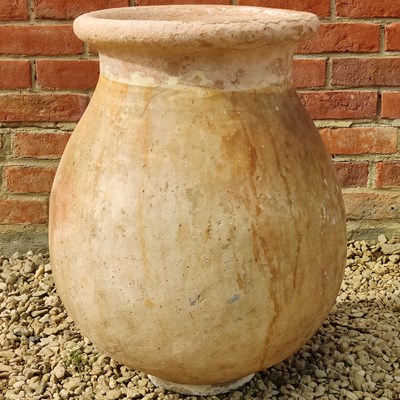 Lot 1480 - An antique terracotta Biot jar