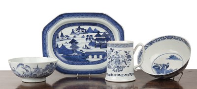 Lot 10 - Group of blue and white pieces Chinese,...