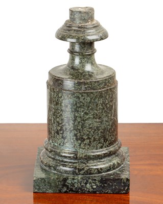 Lot 462 - A serpentine marble stand