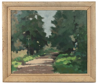 Lot 118 - English School, 20th century ‘A Summer Lane,...
